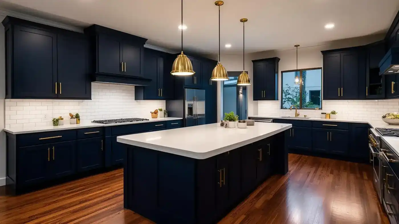 Modern kitchen remodel by Lizardi Builders
